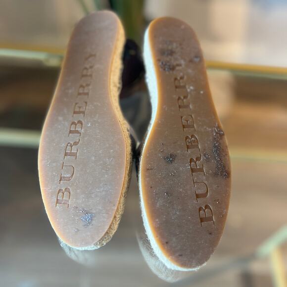 BURBERRY New Castle Abbie Flat Espadrilles 35 - Picture 7 of 9